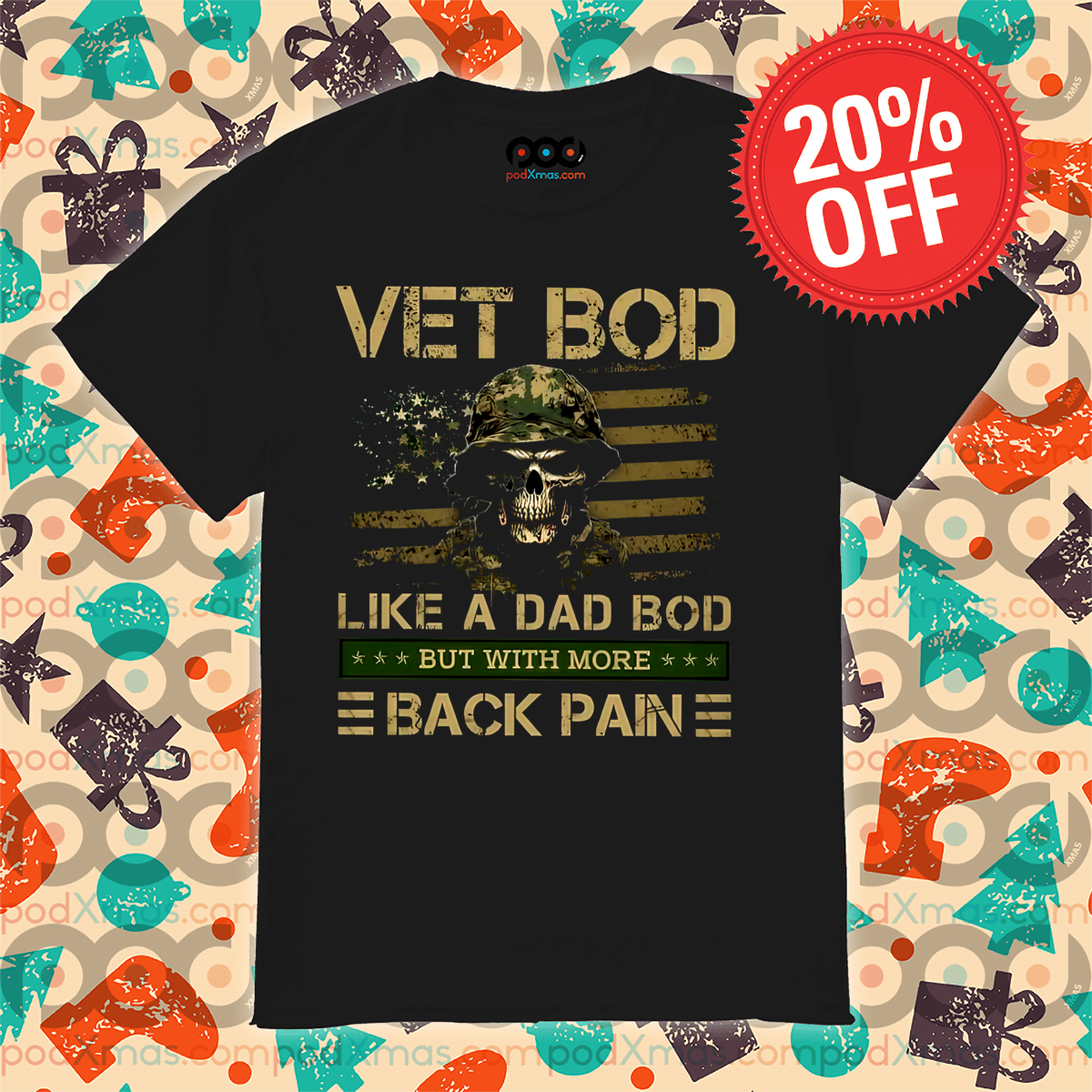 Skull Vet Bob Like A Dad Bob But With More Back Pain Vintage Shirt
