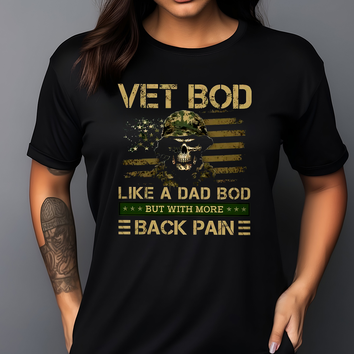 Skull Vet Bob Like A Dad Bob But With More Back Pain Vintage Shirt