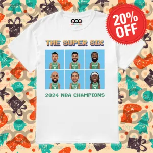 Boston Celtics The Super Six 2024 NBA Champions Shirt