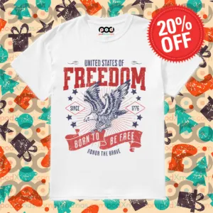 Eagles United States Of Freedom Born To Be Free Honor The Brave Vintage Shirt