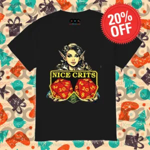 Elf Nice Crits Dungeon and Dragon Shirt