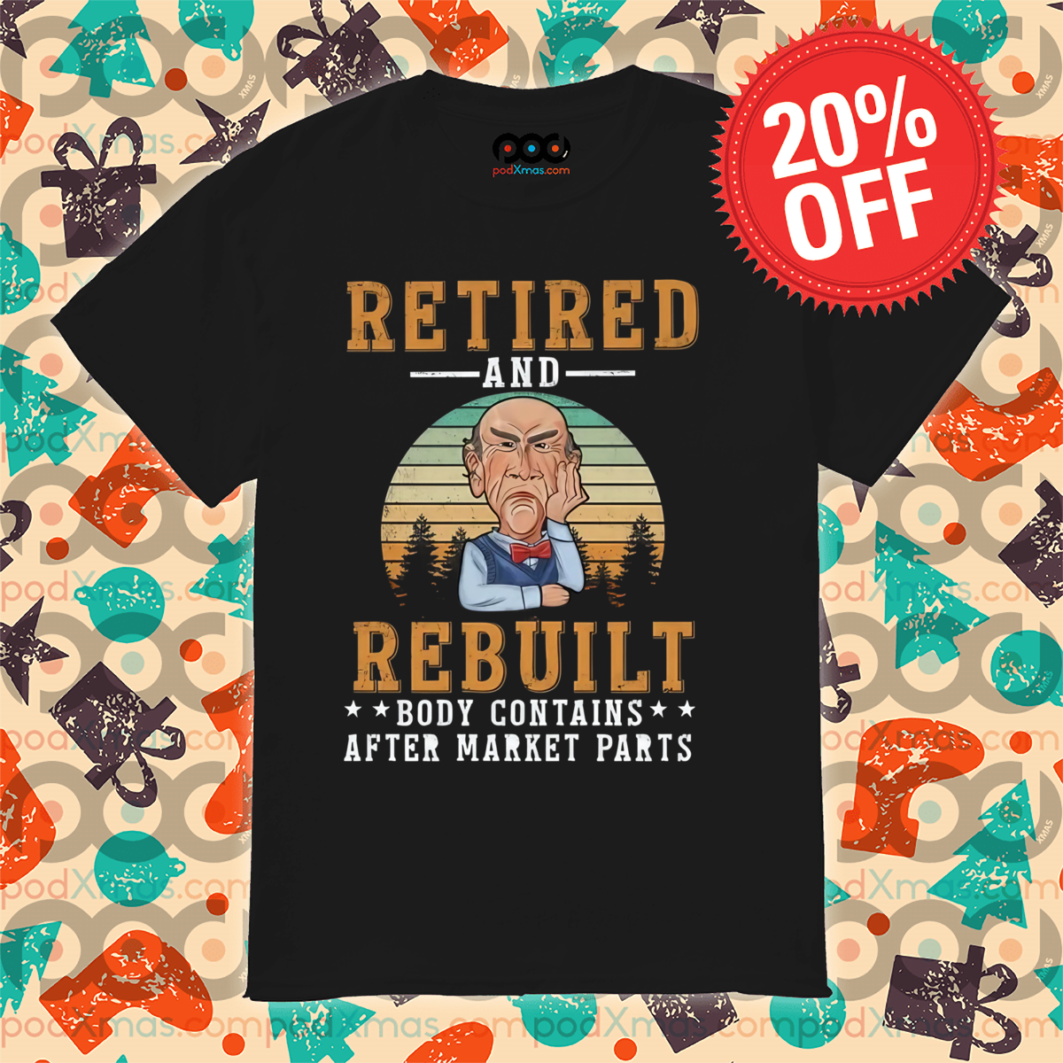 Grumpy Old Man Retired And Rebuilt Body Contains After Market Parts Vintage Shirt