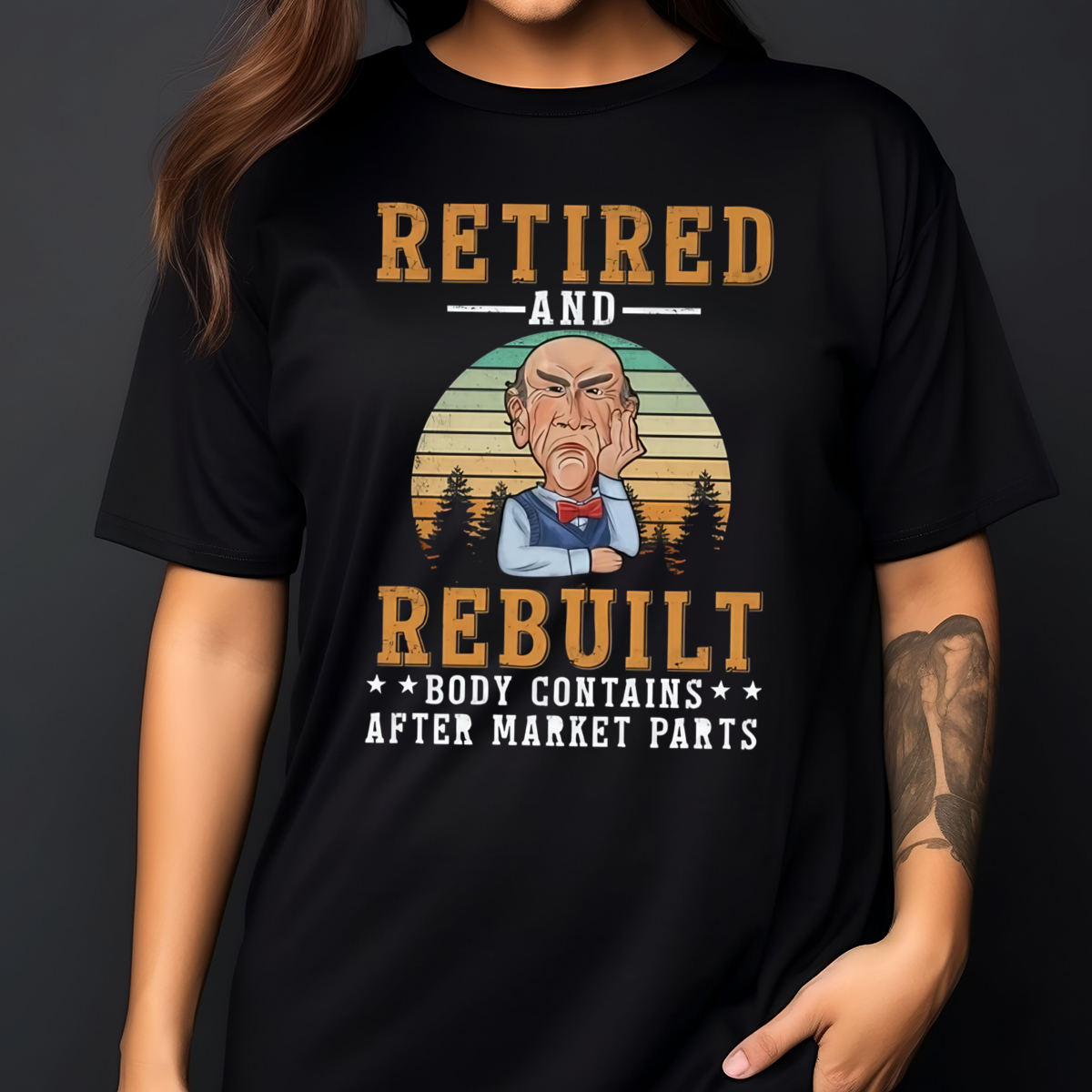 Grumpy Old Man Retired And Rebuilt Body Contains After Market Parts Vintage Shirt