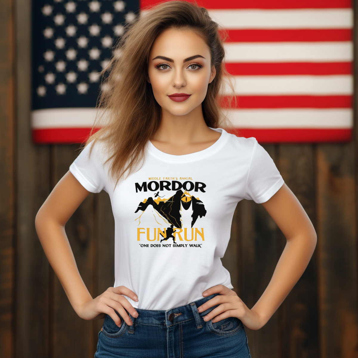 Middle Earth's Annual Mordor Fun Run One Does Not Simply Walk Shirt Middle Earth's Annual Mordor Fun Run One Does Not Simply Walk Shirt