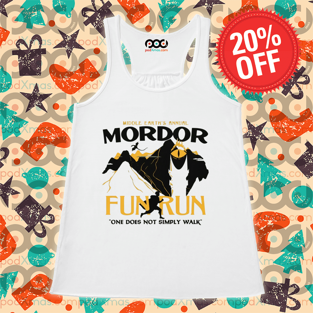 Middle Earth's Annual Mordor Fun Run One Does Not Simply Walk Shirt Middle Earth's Annual Mordor Fun Run One Does Not Simply Walk Shirt