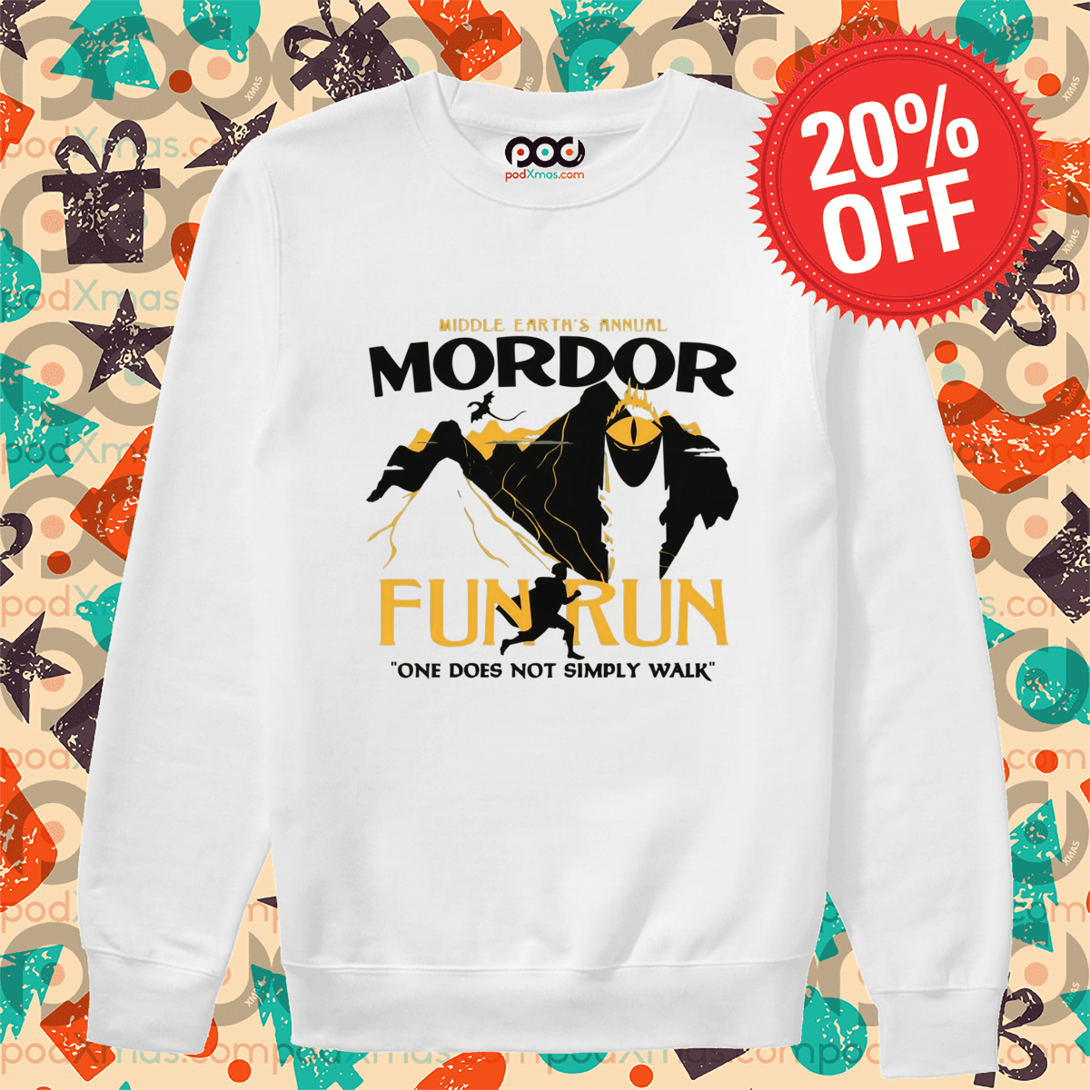 Middle Earth's Annual Mordor Fun Run One Does Not Simply Walk Shirt Middle Earth's Annual Mordor Fun Run One Does Not Simply Walk Shirt