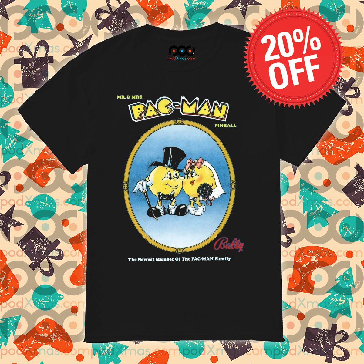 Quirky & Unique: Two Tees That Will Spark Conversation and Laughter 2 Mr And Mrs Pac-Man The Newest Member Of The Pac-Man Family 2024 Shirt