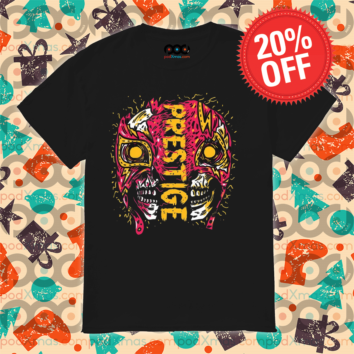 Skull Mask Wrestling Prestige 2024 Shirt