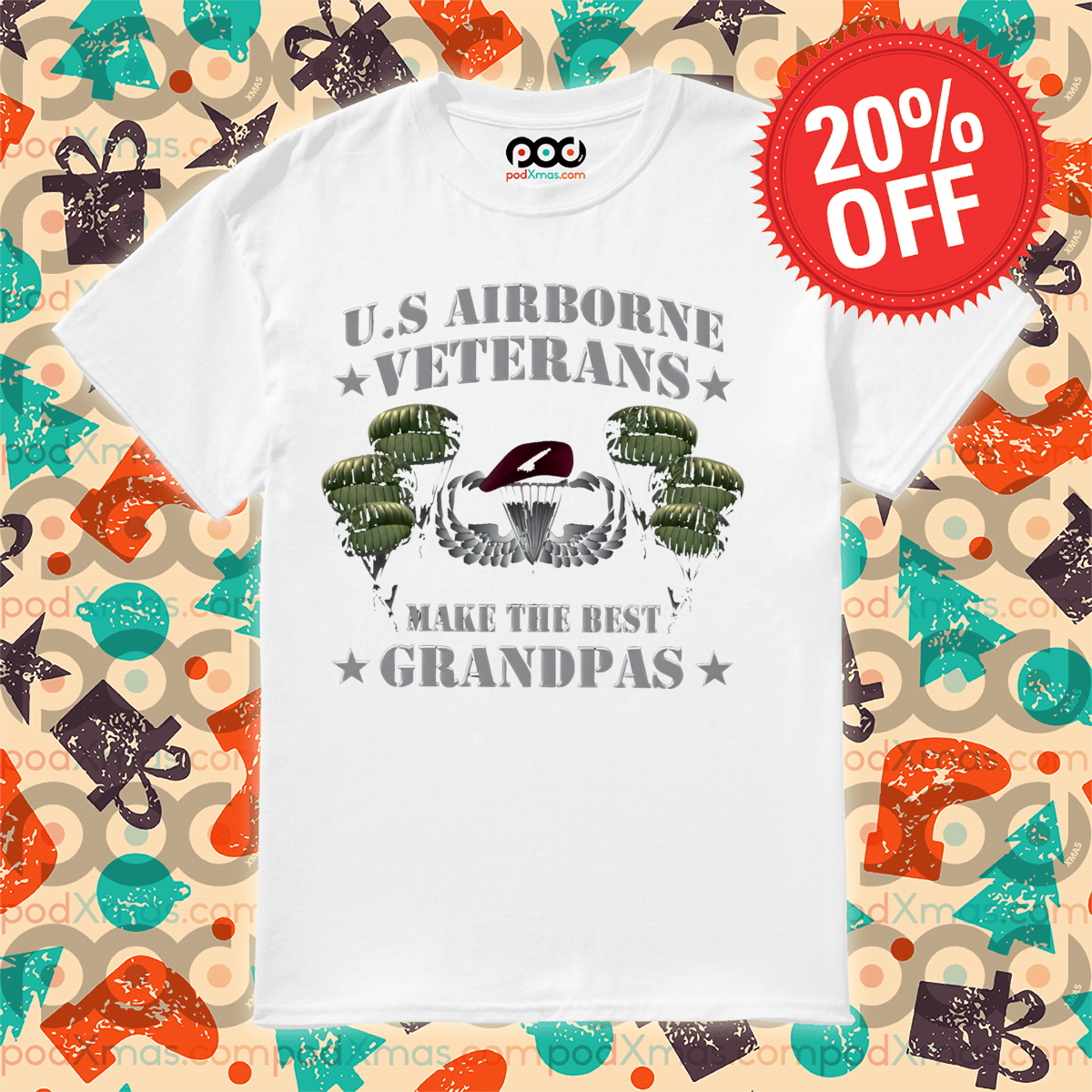 US Airborne Veterans Make The Best Grandpas 2024 Shirt