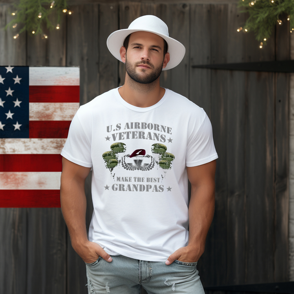 US Airborne Veterans Make The Best Grandpas 2024 Shirt