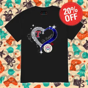 Diamond Heart Texas Rangers Go Rangers 2024 Shirt