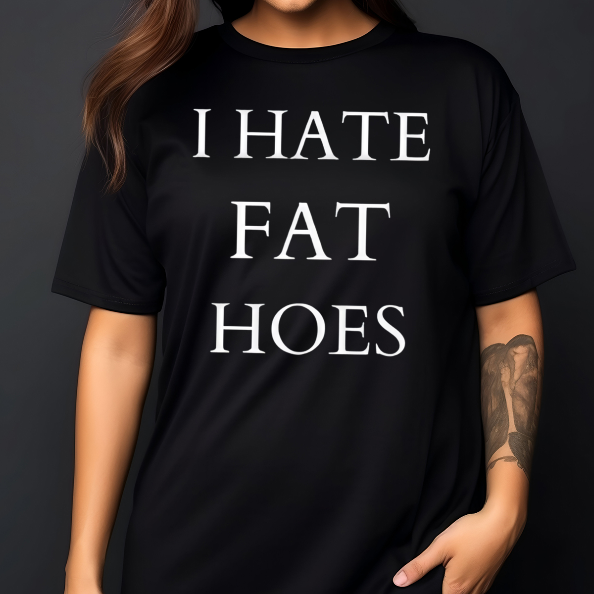 Custom Xmas Gift - I Hate Fat Hoes 2024 Shirt