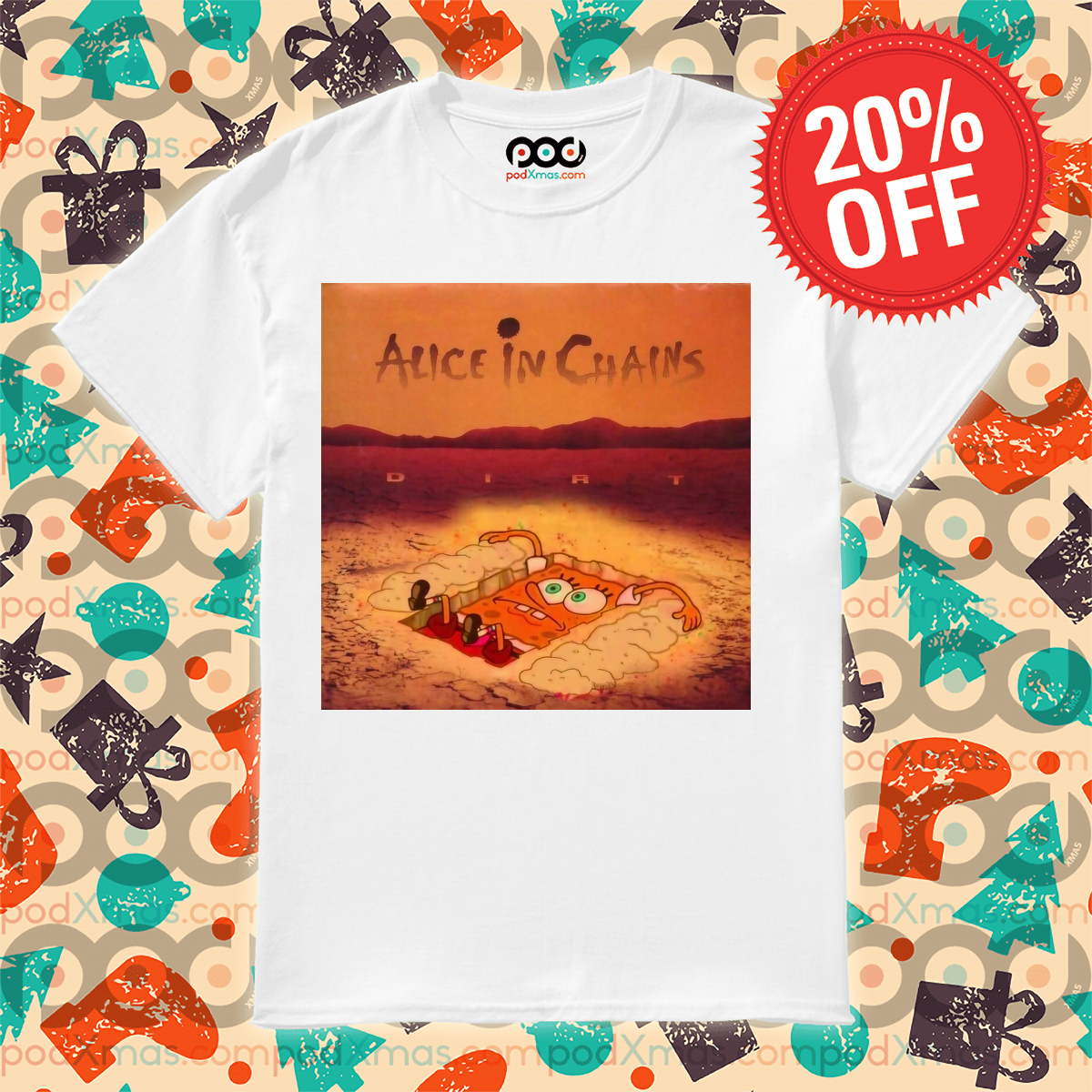 Spongebob Alice In Chains Dirt 2024 Shirt