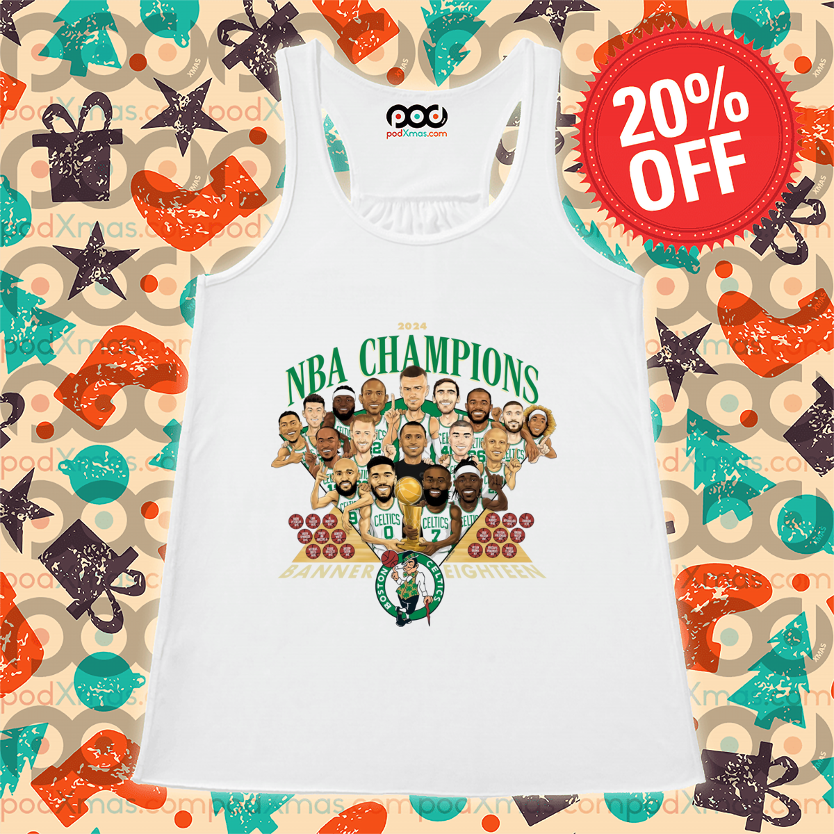 Boston Celtics NBA Champions 2024 Shirt