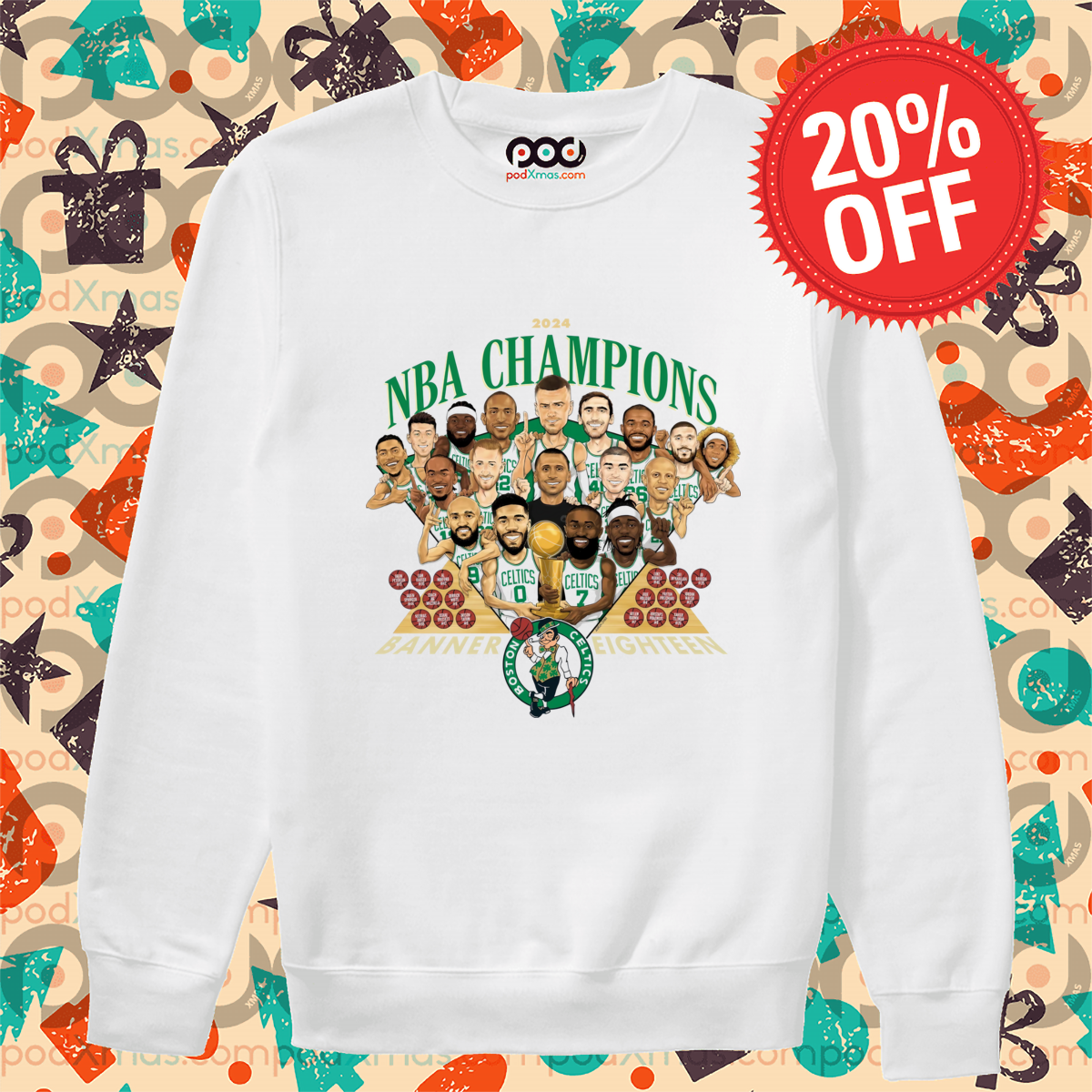 Boston Celtics NBA Champions 2024 Shirt