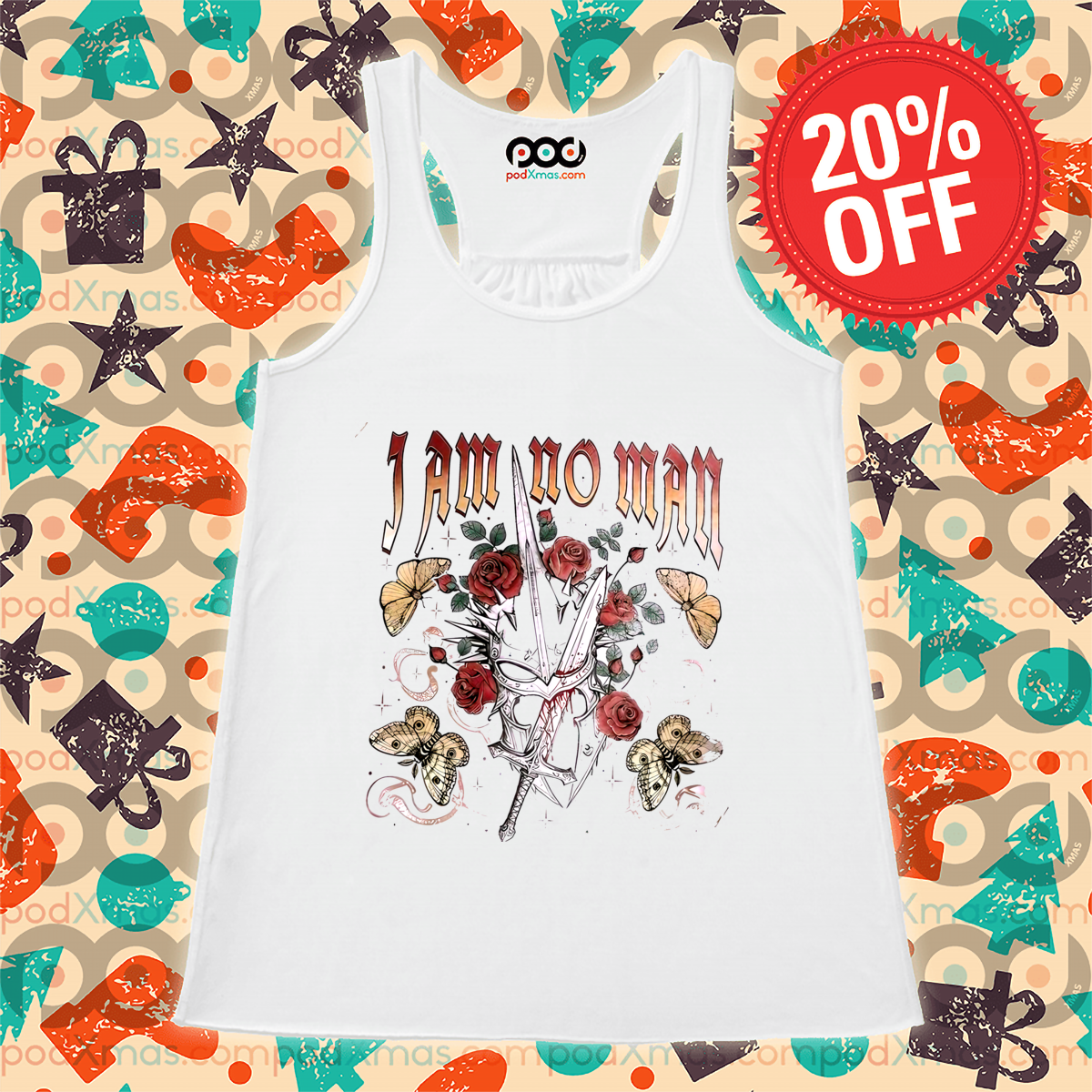 Warrior Butterfly Roses I Am No Man 2024 Shirt