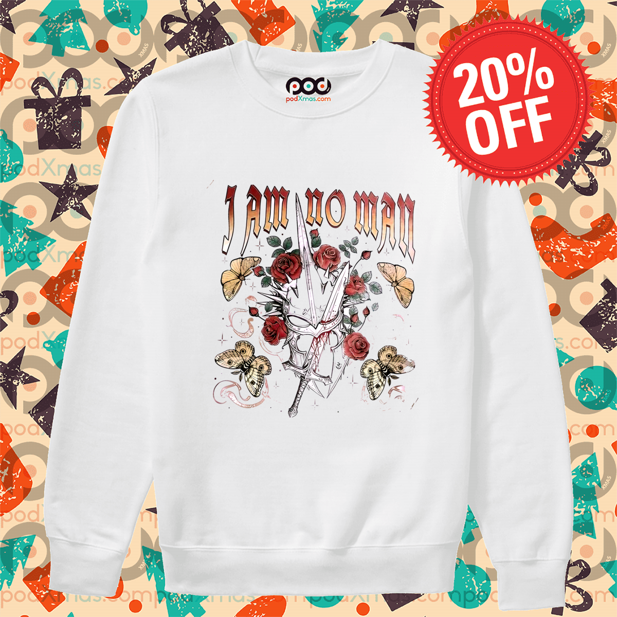 Warrior Butterfly Roses I Am No Man 2024 Shirt
