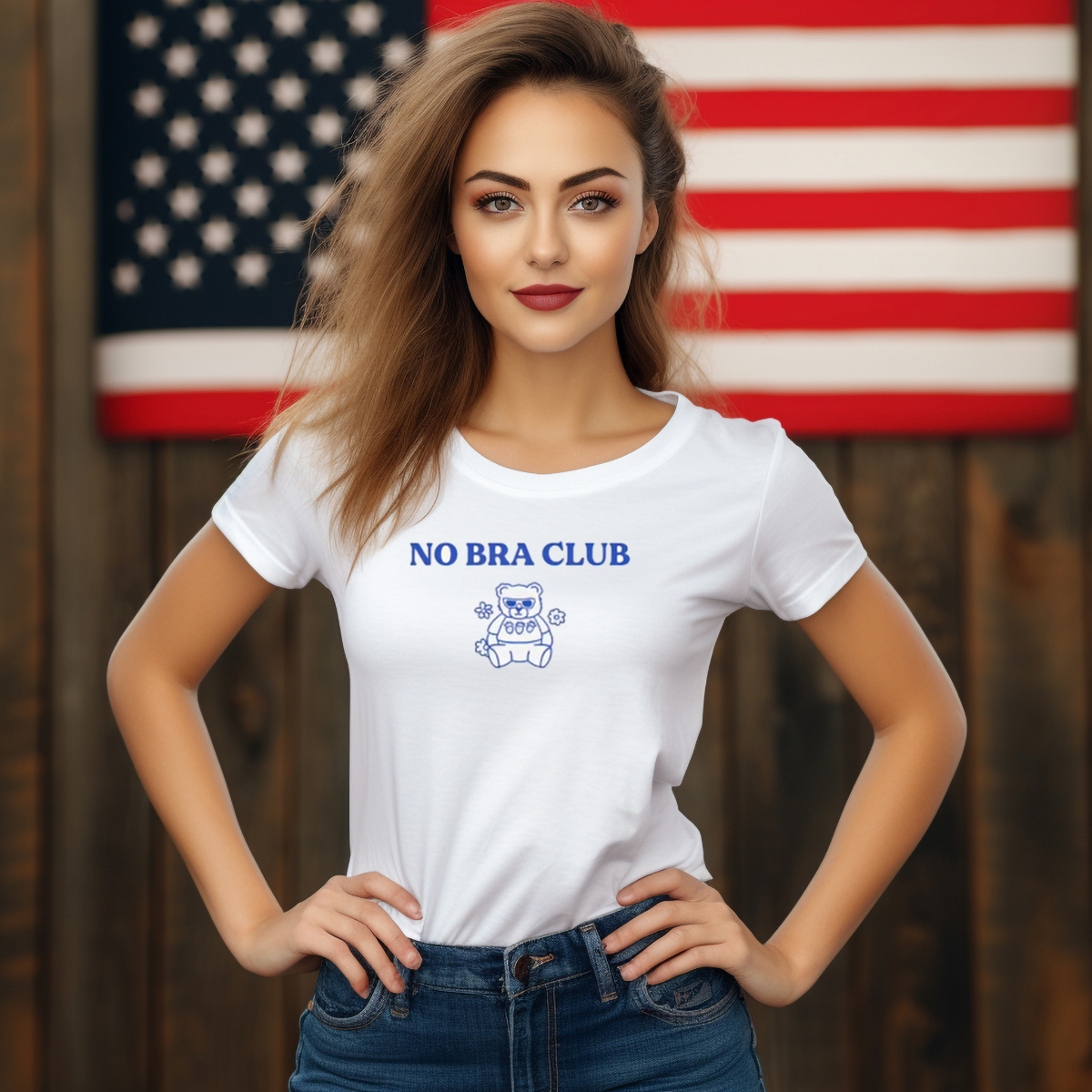 Teddy Bear No Bra Club Shirt Teddy Bear No Bra Club Shirt