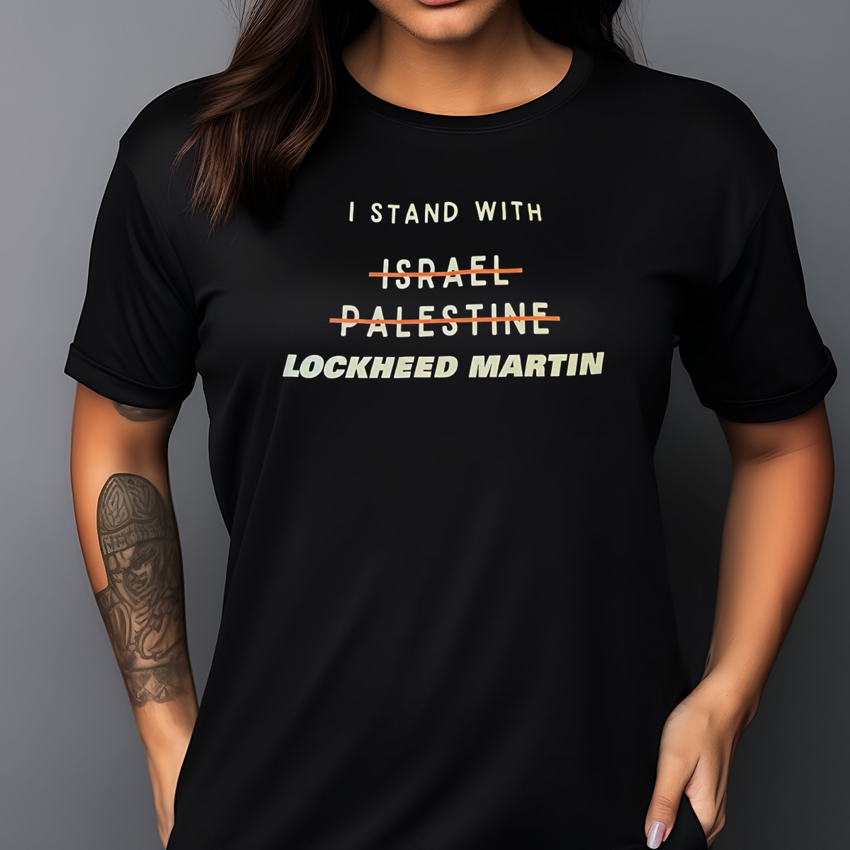 I Stand With Not Israel Not Palestine Lockheed Martin 2024 Shirt