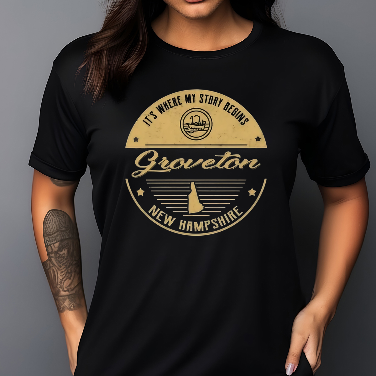 It's Where My Story Begins Groveton New Hampshire Shirt
