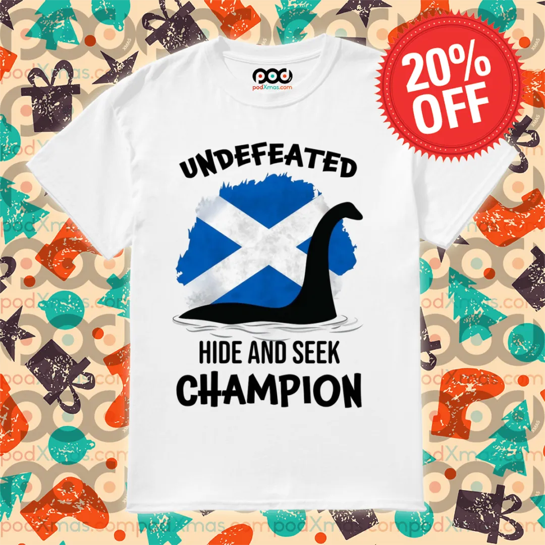 Loch Ness Monster Undefeated Hide And Seek Champion Shirt