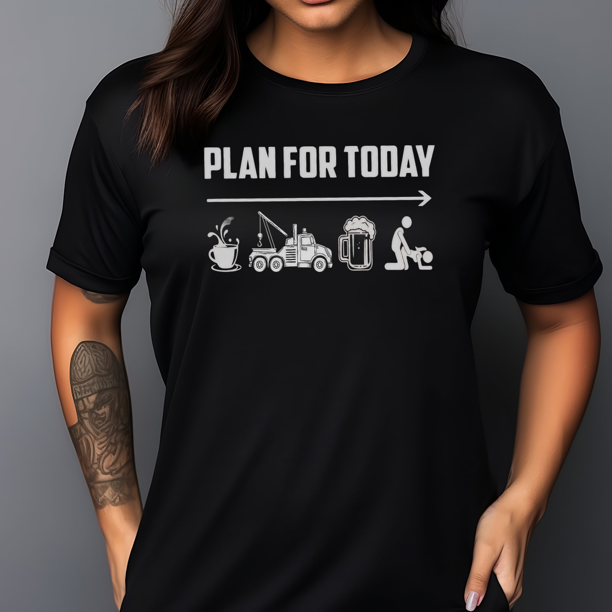 Plan For Today Coffee Work Beer Sex 2024 Shirt