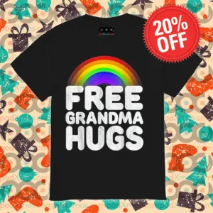 Rainbow Free Grandma Hugs Vintage Shirt