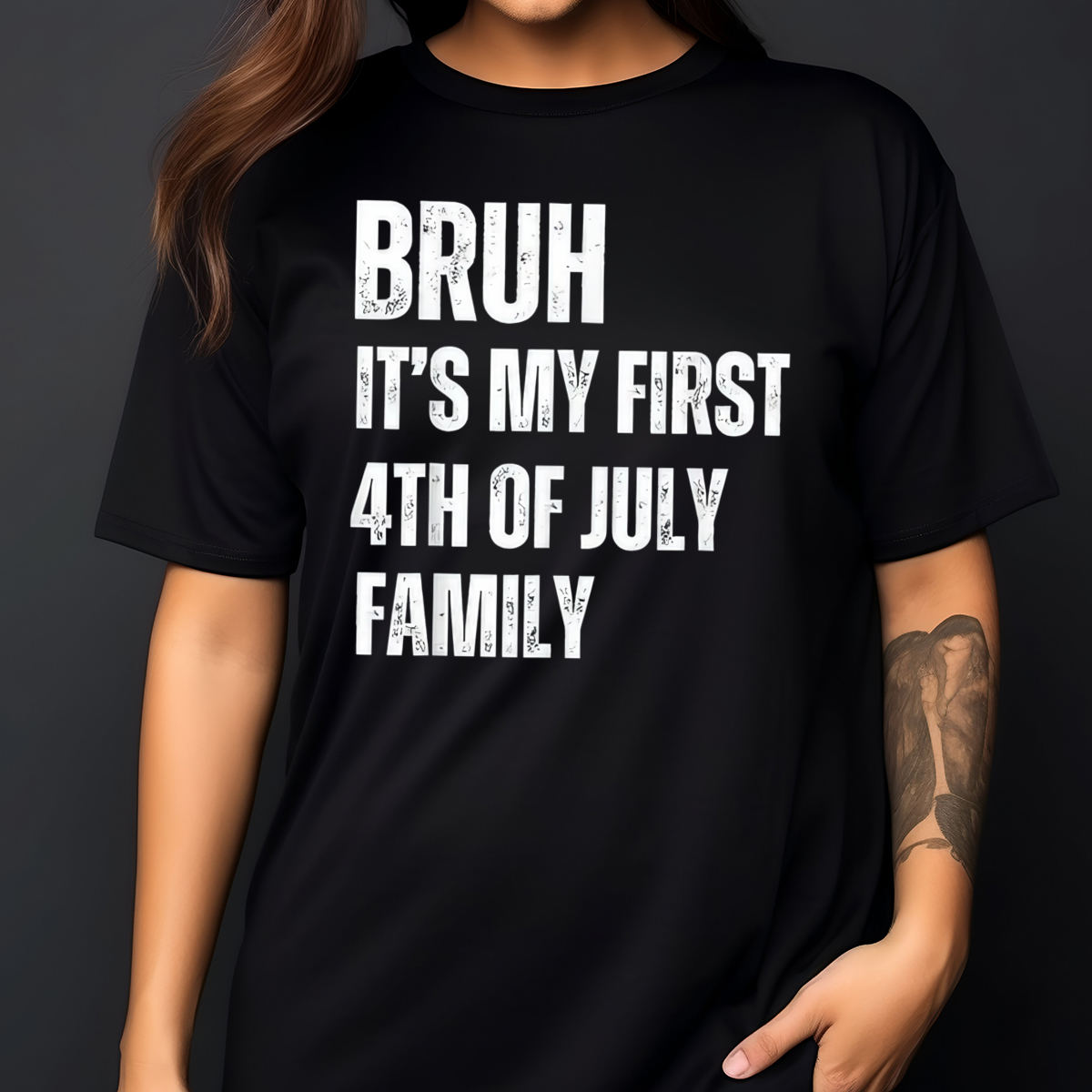 Bruh It's My First 4th Of July Family Vintage 2024 Shirt