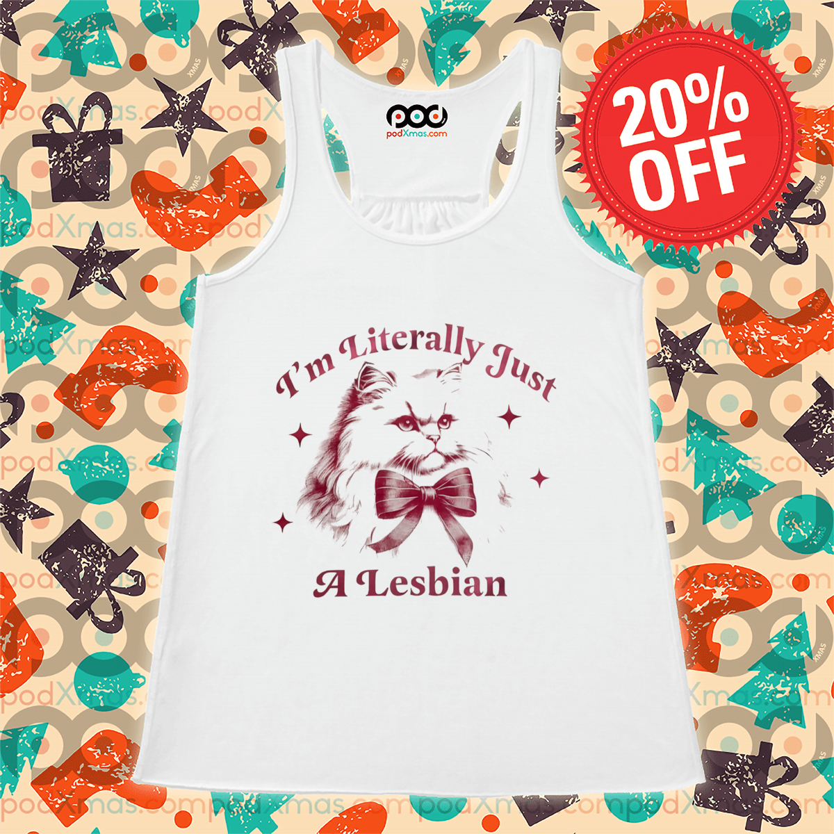 Cute Kitty I'm Literally Just A Lesbian Shirt