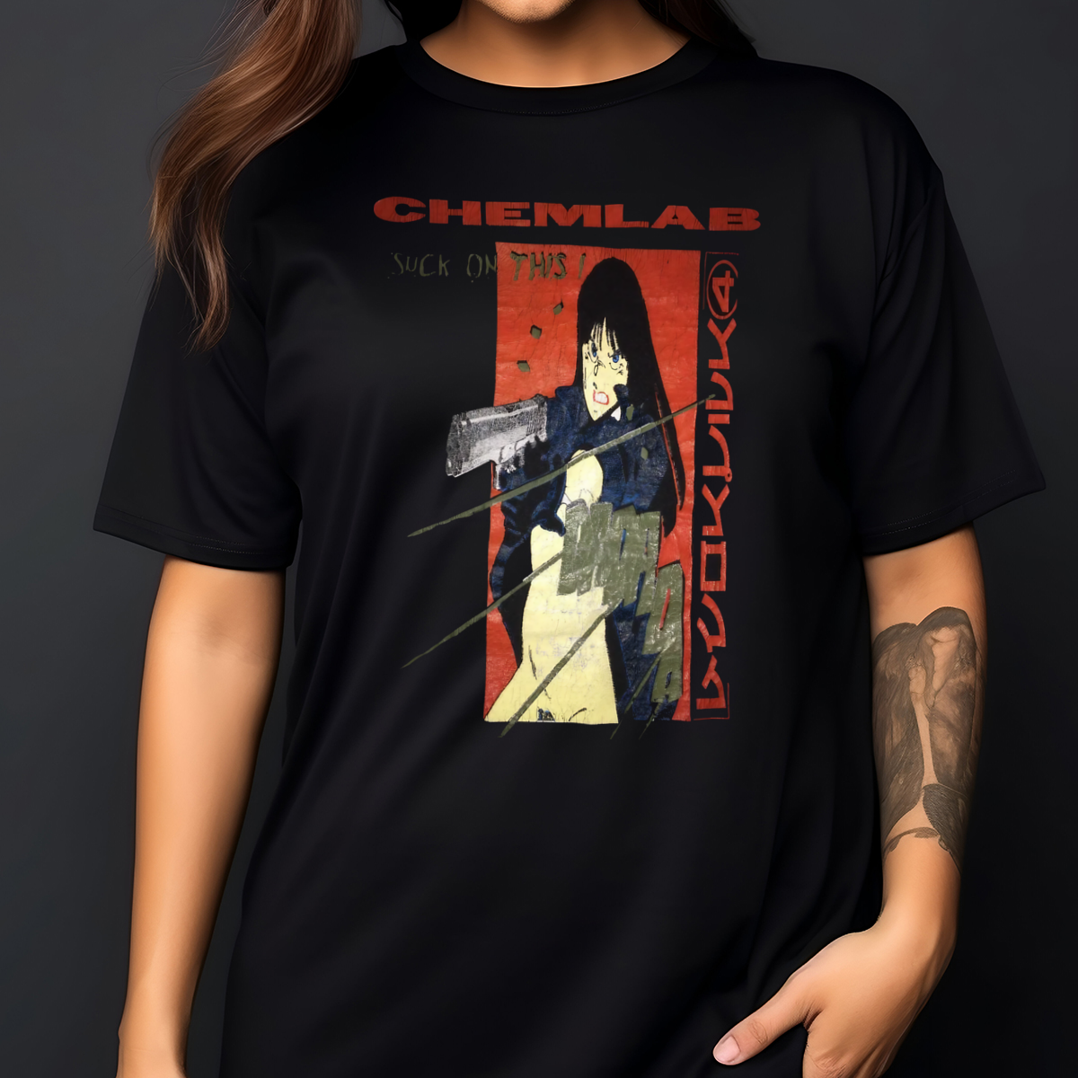 Girl Chemlab Suck On This Shirt