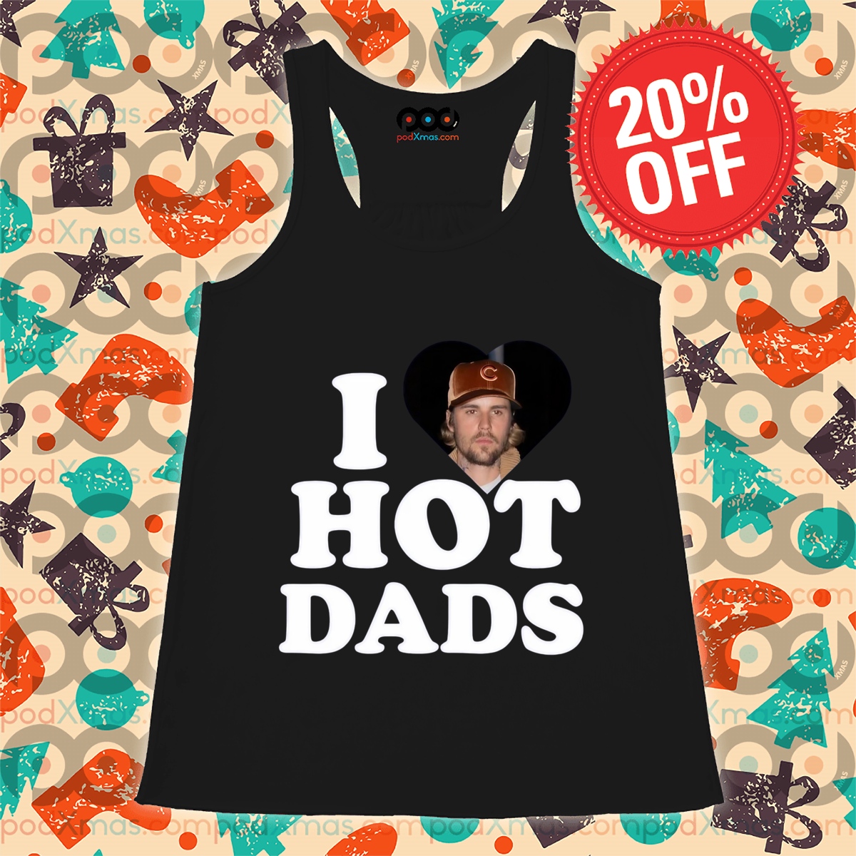 Custom Xmas Gift - Justin Bieber I Love Hot Dads 2024 Shirt