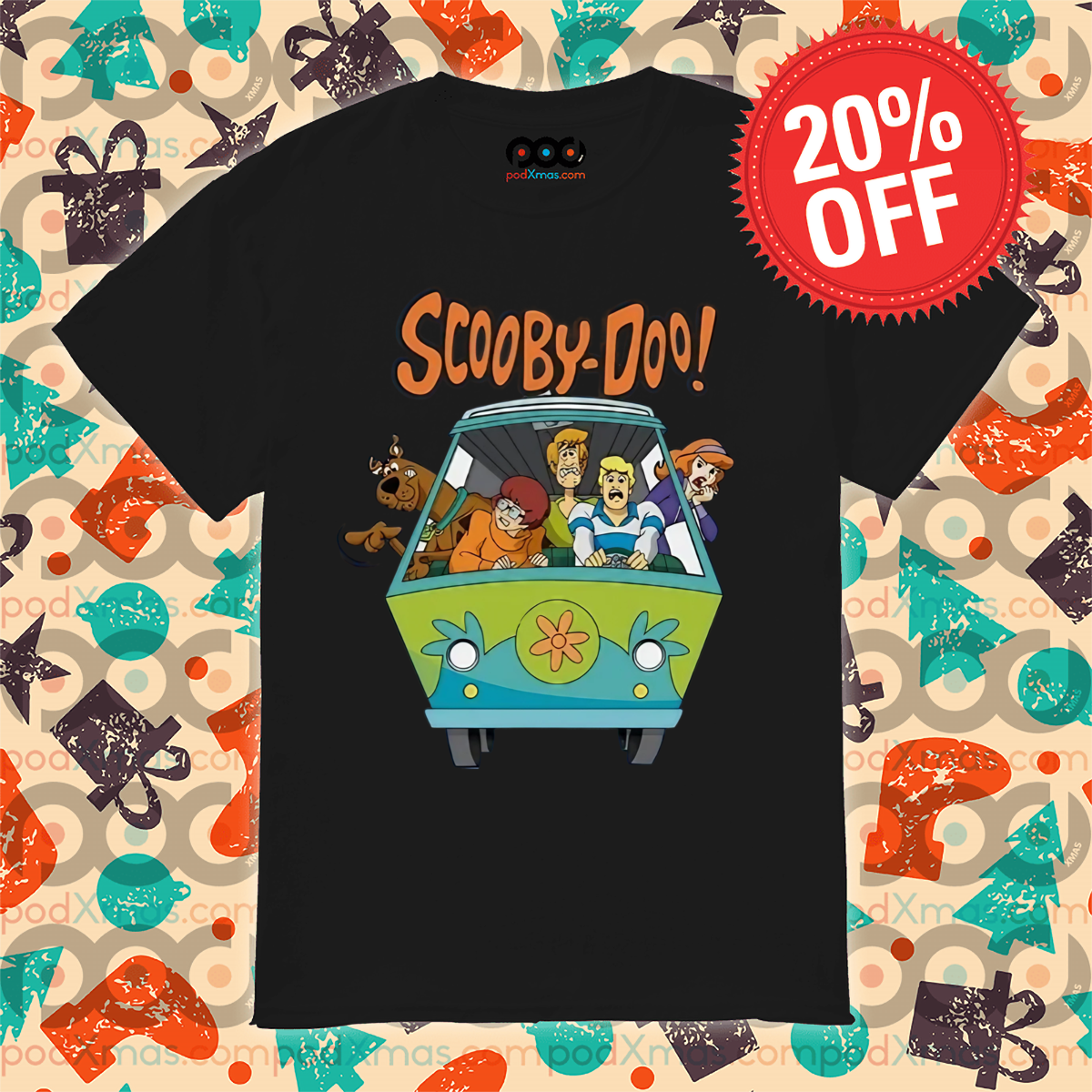 Scooby Doo Characters In The Van Cartoon 2024 Shirt