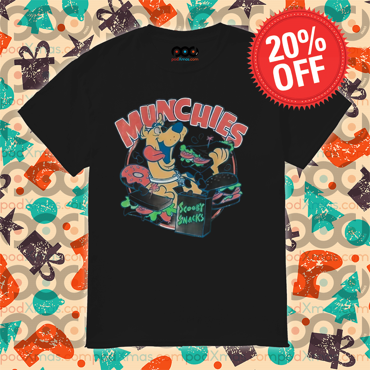 Scooby Doo Munchies Scooby Snacks Cartoon 2024 Shirt