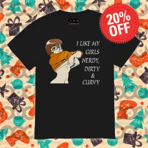Velma Dinkley Scooby Doo I Like My Girls Nerdy Dirty And Curvy Shirt