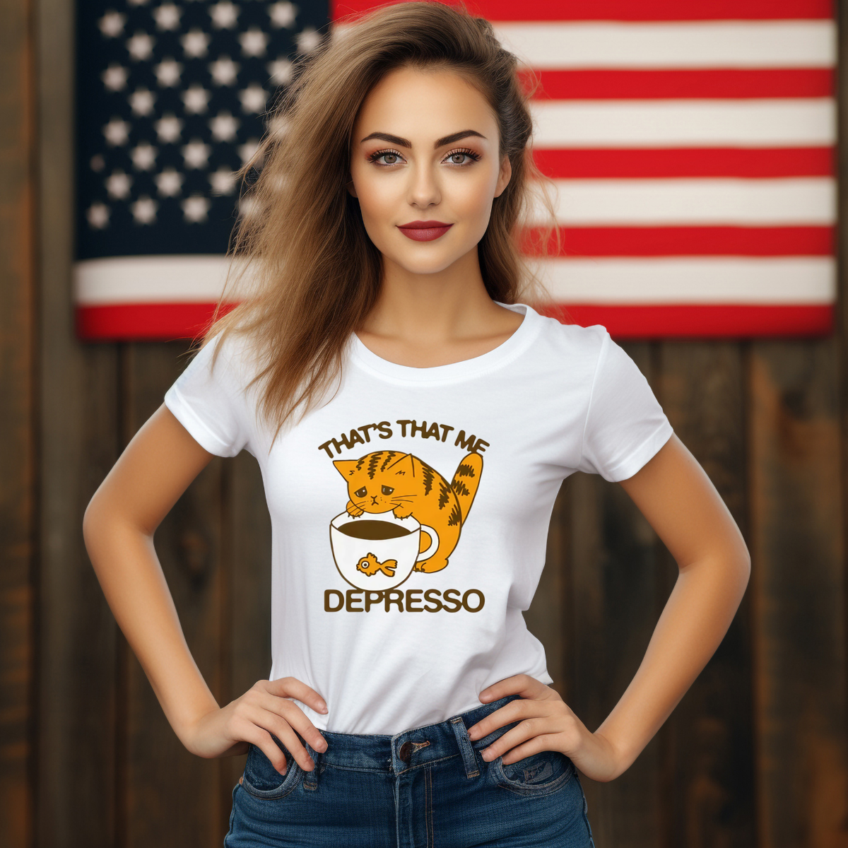 Cat That's That Me Depresso 2024 Shirt