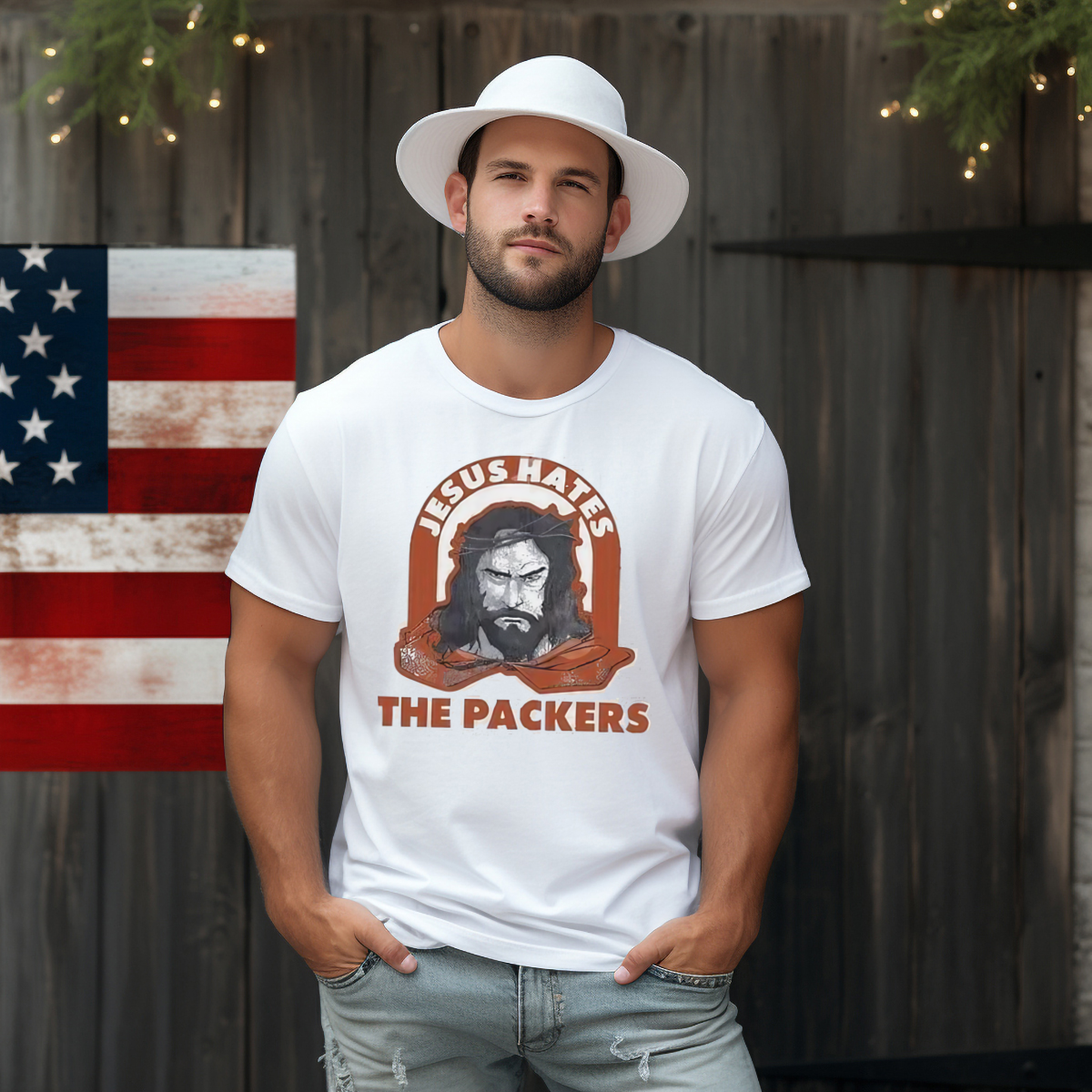 Jesus Hates The Packers Vintage Shirt