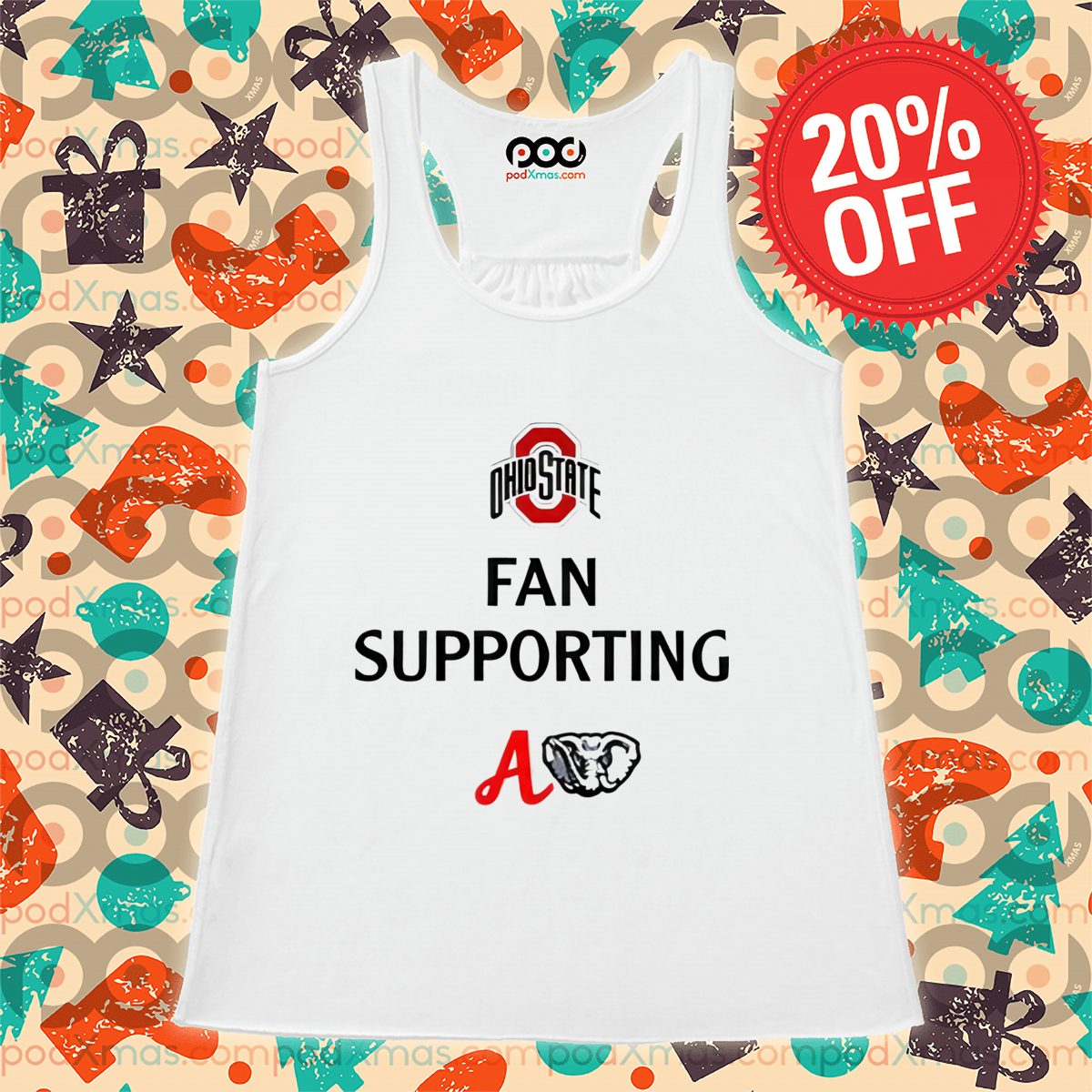 Ohio State Fan Supporting Alabama Shirt