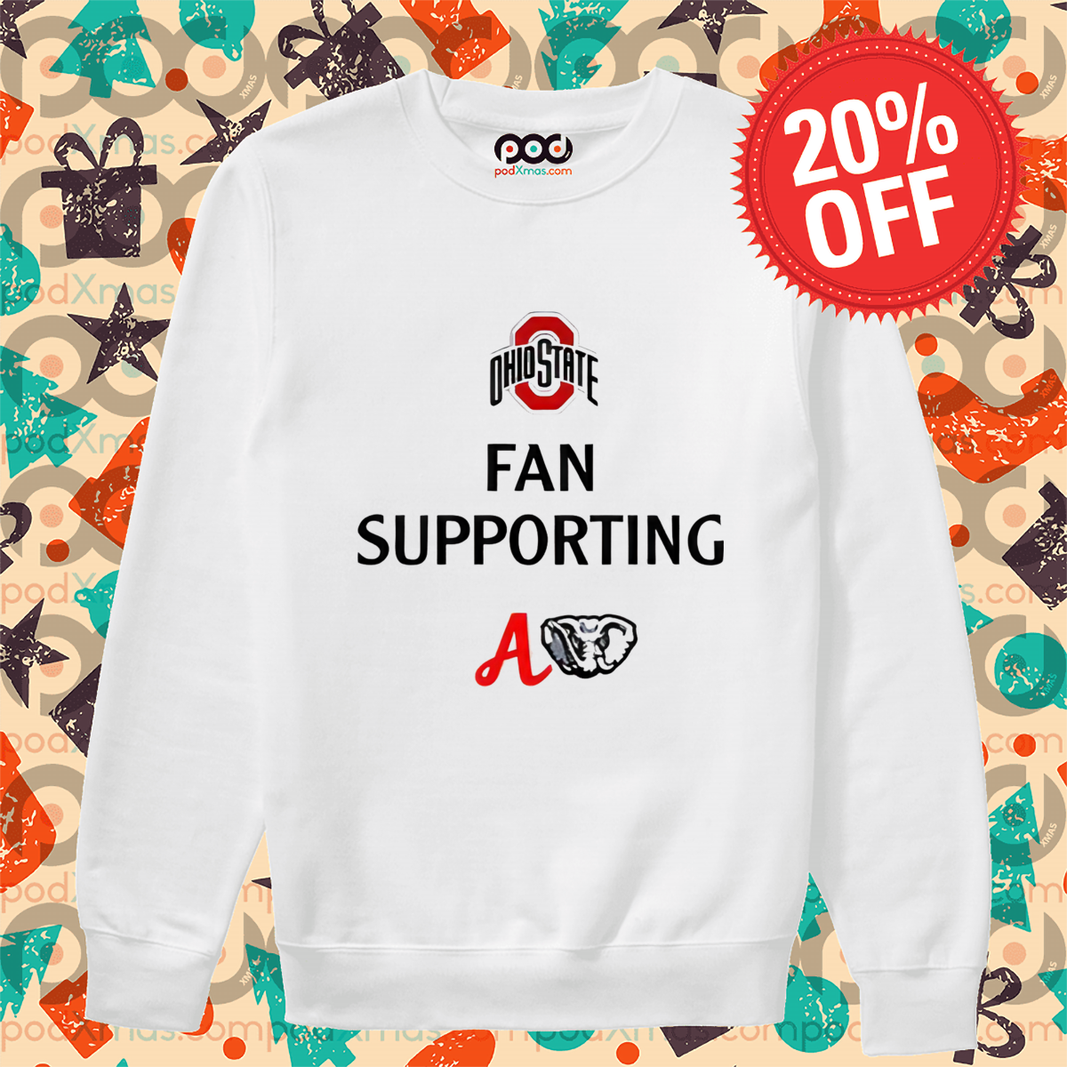 Ohio State Fan Supporting Alabama Shirt