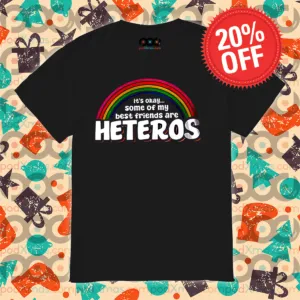 Rainbow It's Okay Some Of My Best Friends Are Heteros 2024 Shirt