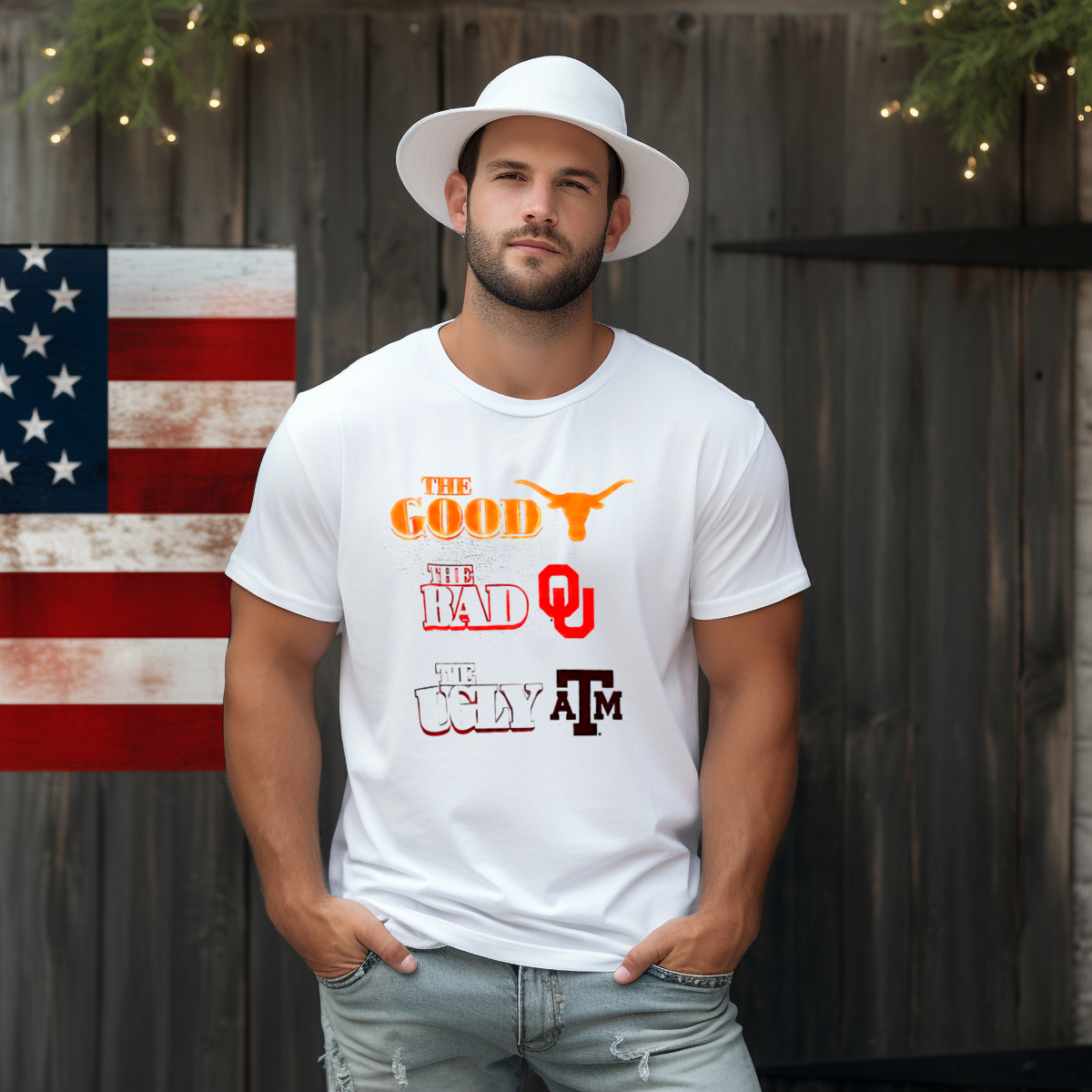 The Good Texas Longhorns The Bad Oklahoma Sooners The Ugly Shirt