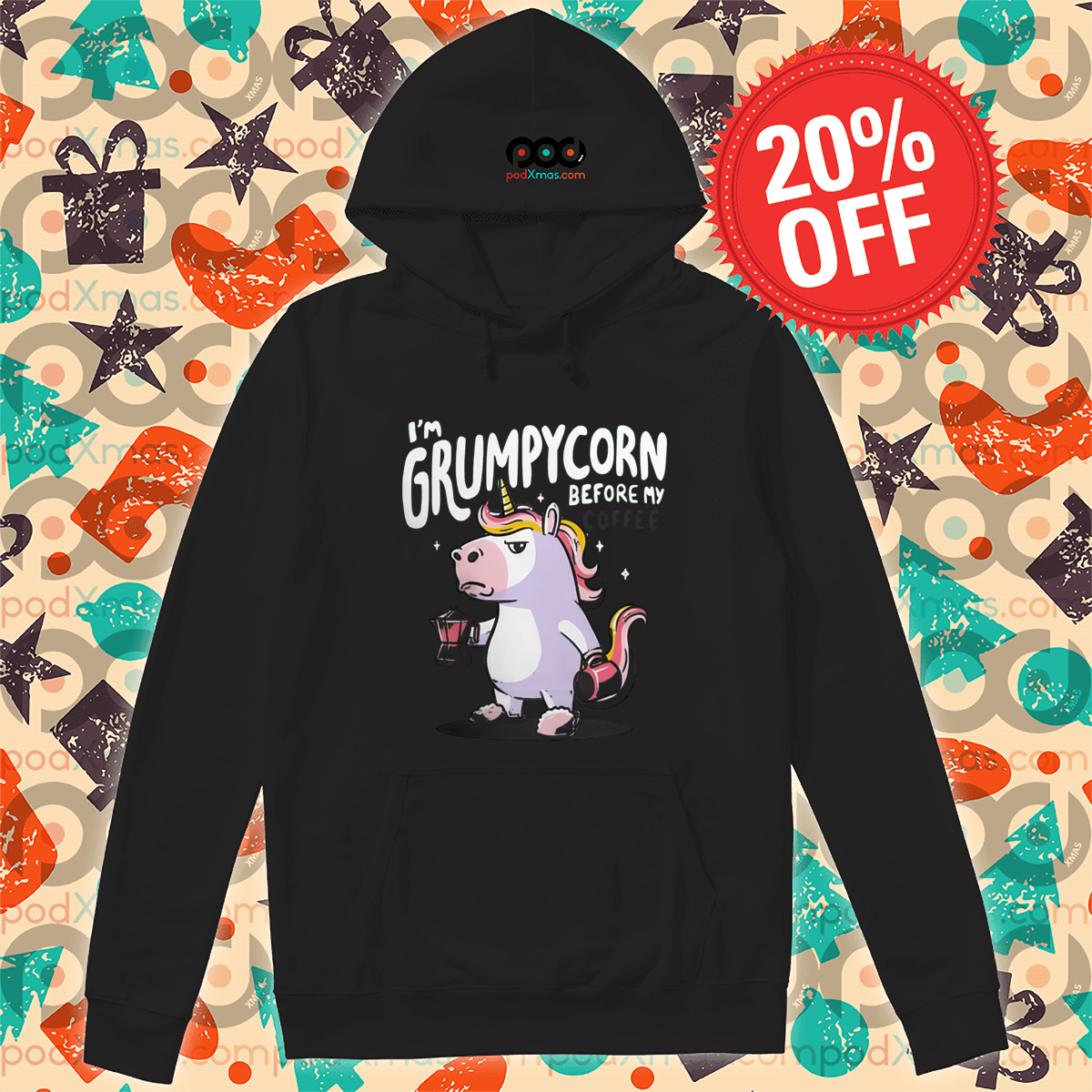 Unicorn I'm Grumpycorn Before My Coffee 2024 Shirt