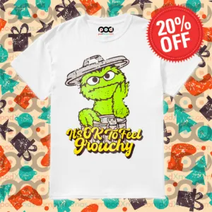 Oscar the Grouch It Is Ok To Feel Grouchy Vintage Shirt