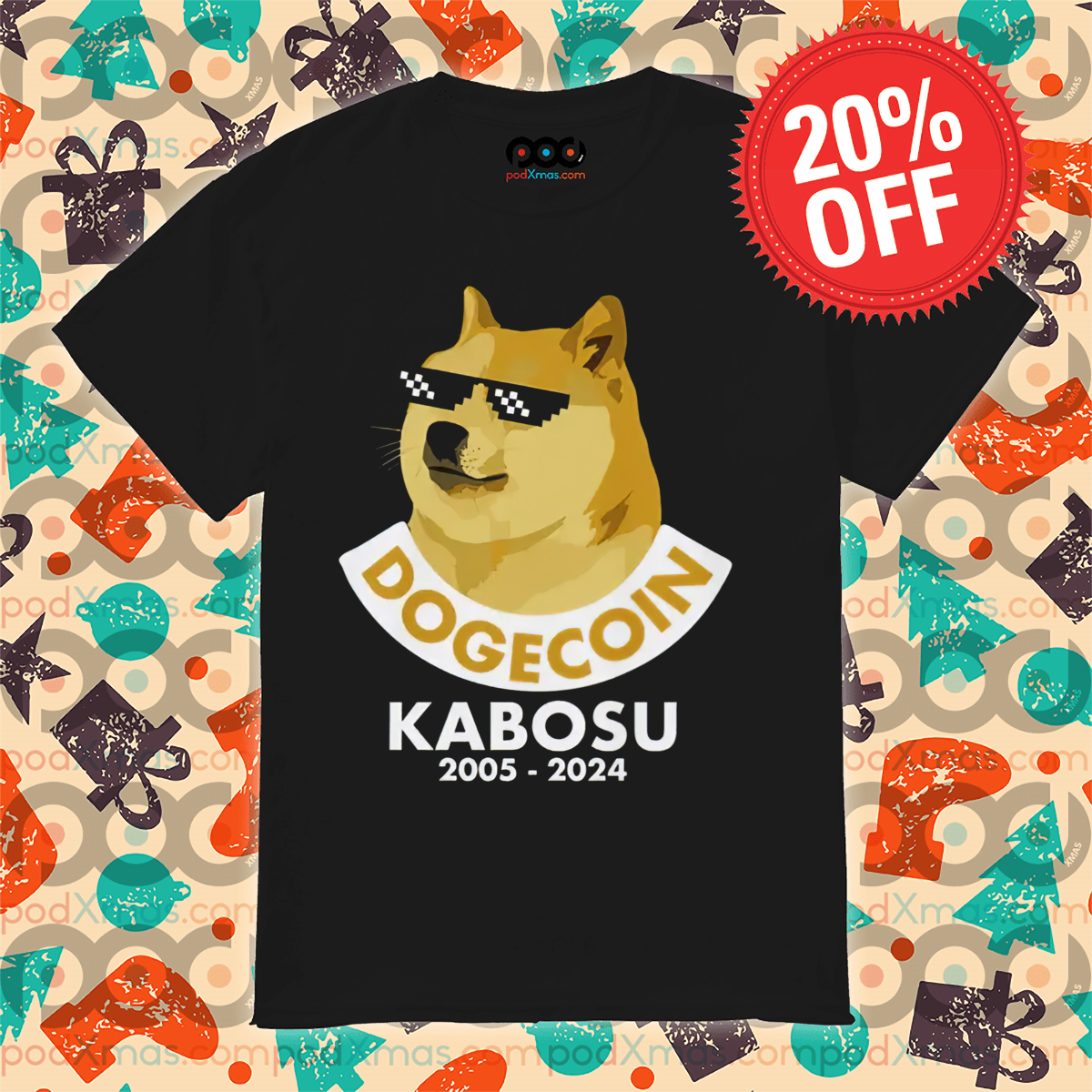Doge Coin Kabosu 2005 – 2024 Shirt