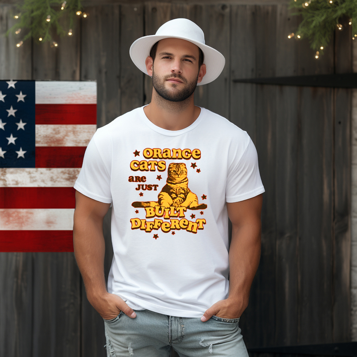 Orance Cats Are Just Built Different 2024 Shirt