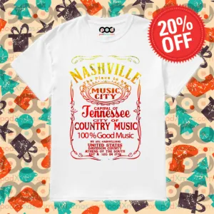 Nashville The Place To Be Music City Capital Of Tennessee City Of Country Music Shirt