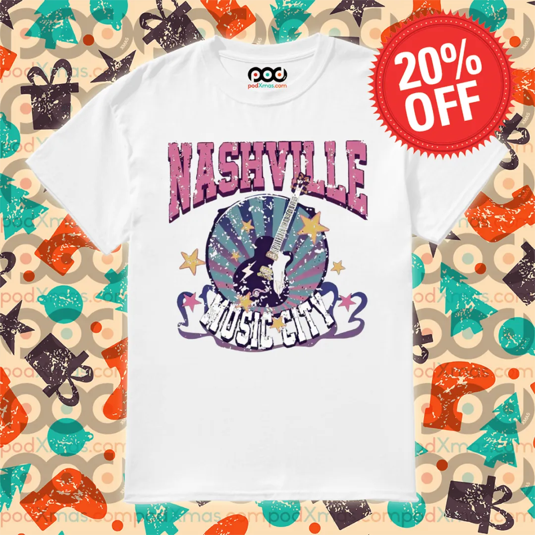 Nashville Music City Punk Rock Retro 2024 Shirt