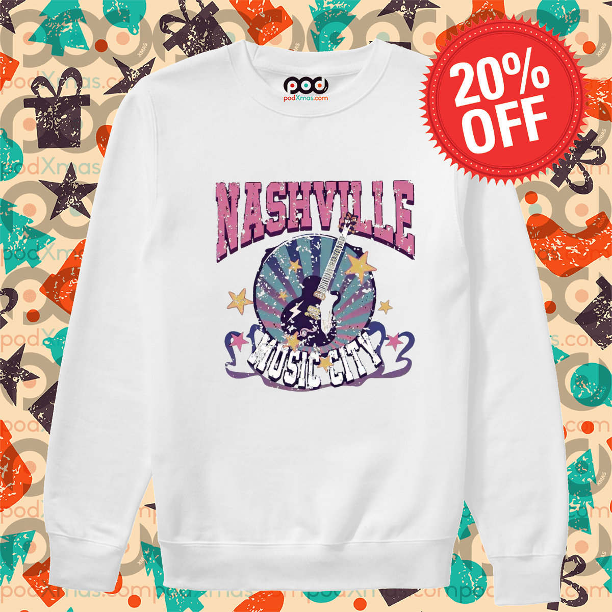 Nashville Music City Punk Rock Retro 2024 Shirt