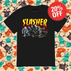 Horror Characters Skateboarding Slasher 2024 Shirt