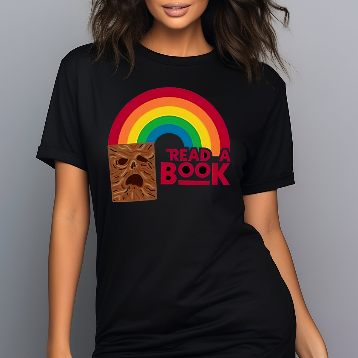 Read A Book Necronomicon Rainbow Shirt