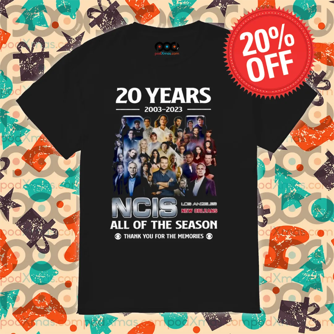 20 Years NCIS All Of The Season Thank You For The Memories 2024 Shirt